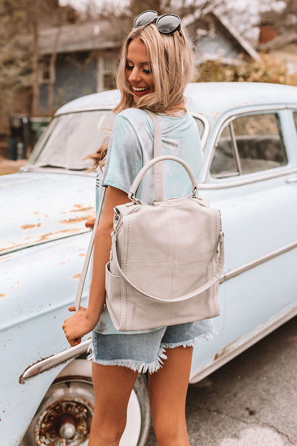 A-Lister Backpack In Grey Image - 1