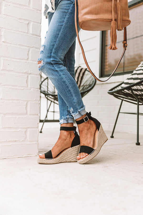 The Alba Wedge In Black
