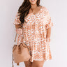 Washed Ashore Leopard Shift Dress In Orange Curves Image - 1
