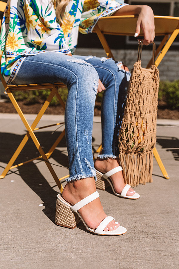 Steve Madden Marcella Leather Heel in White