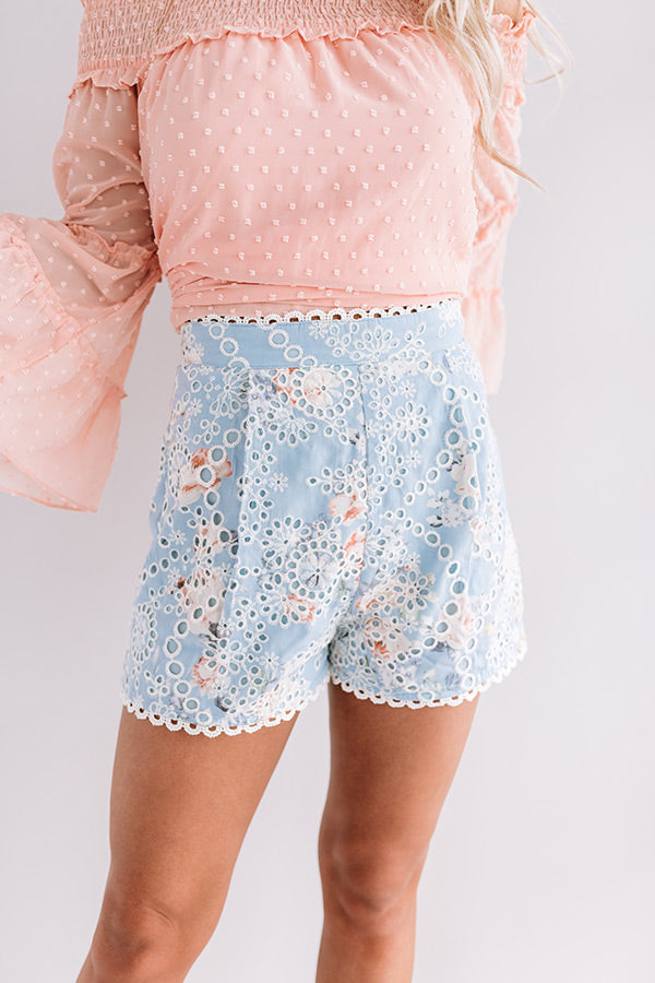 The Alani High Waist Eyelet Shorts