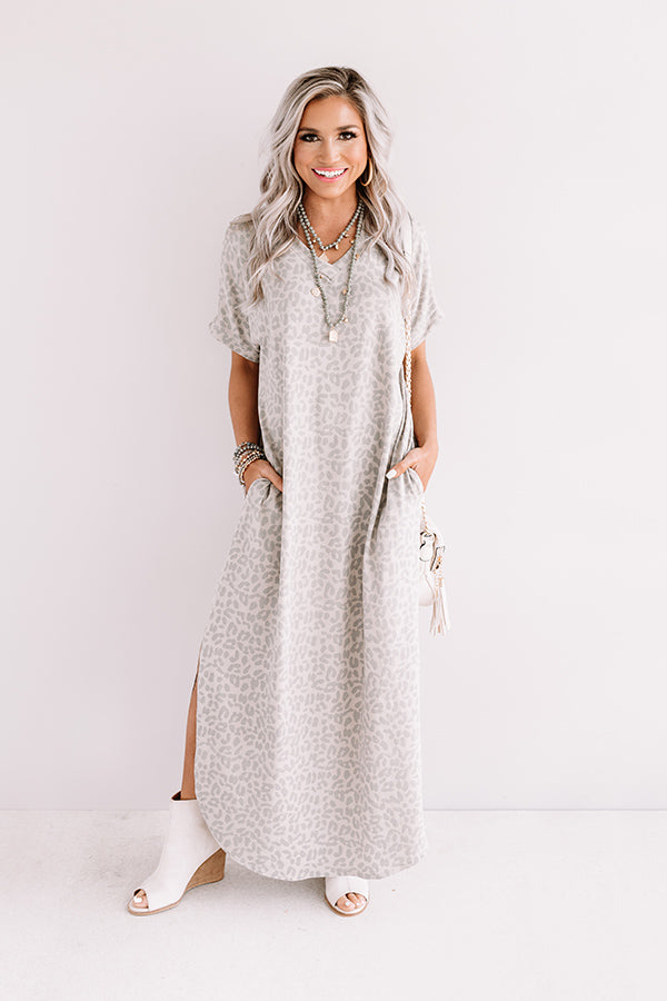 Heart Of The City Leopard Maxi in Taupe