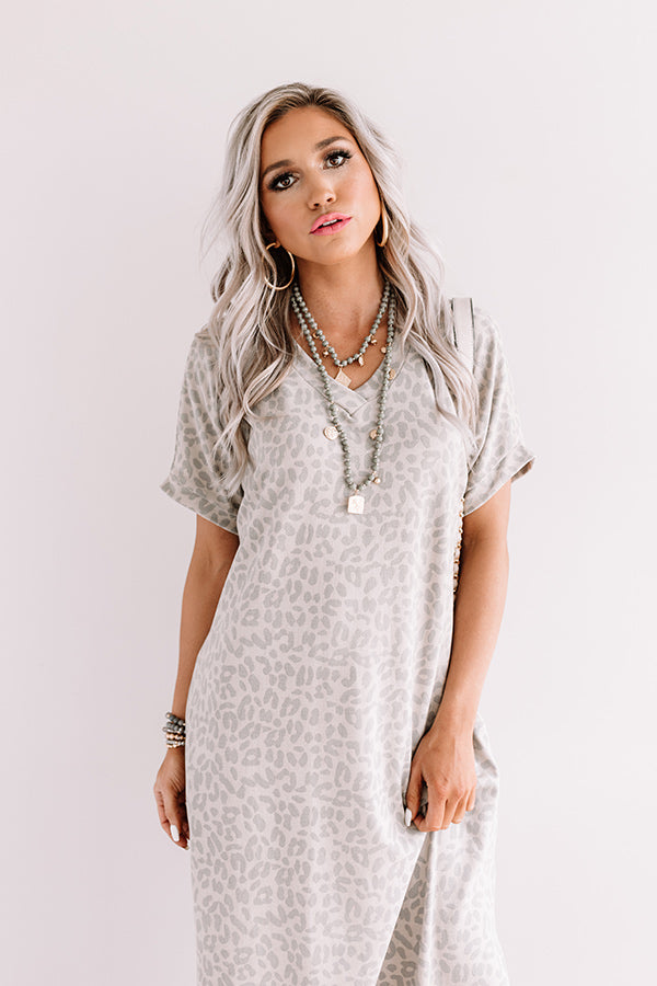 Heart Of The City Leopard Maxi in Taupe