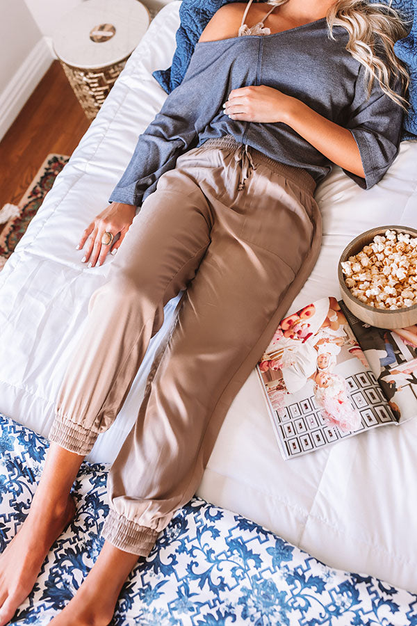 Side Hustle High Waist Pants In Iced Mocha