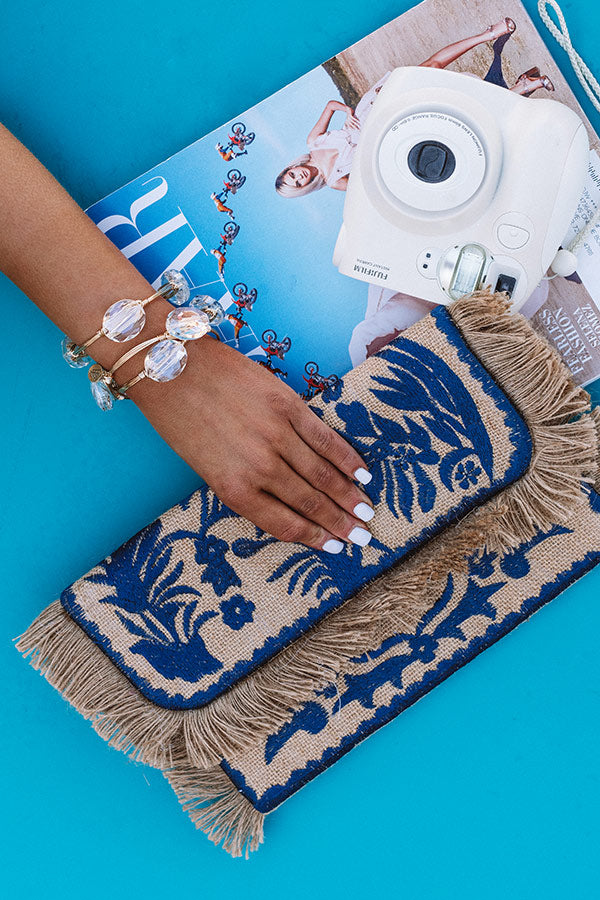 Treasure Of Tulum Embroidered Clutch