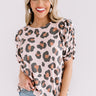 Leopard Forever Knit Top In Pink Image - 1