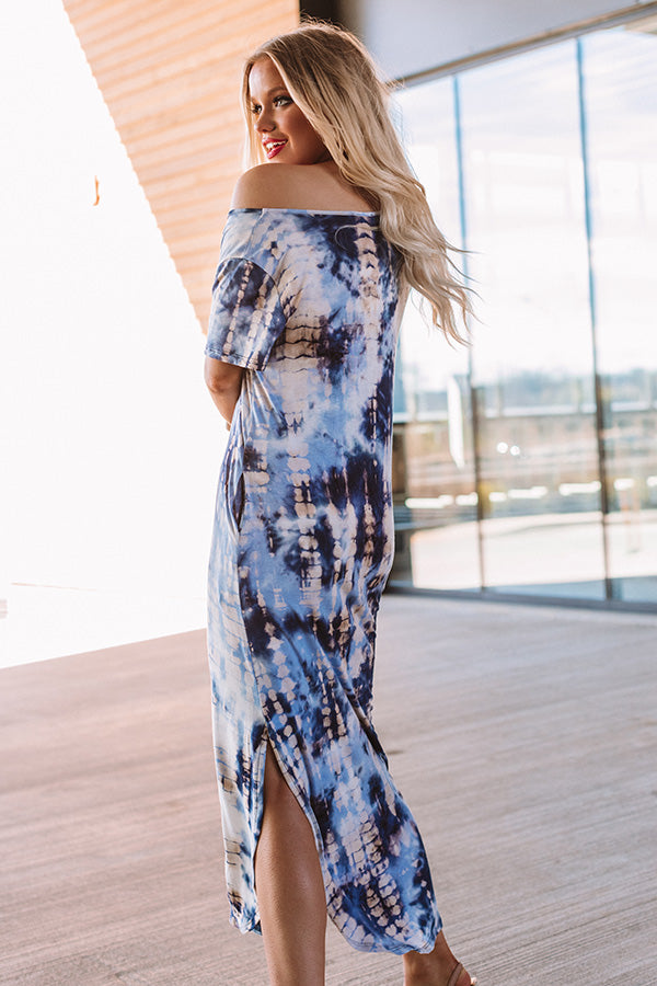 blue and white tie dye maxi dress Maxi Dress Blue and White Tie Dye Eliony