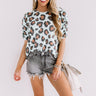 Leopard Forever Knit Top In Mint Image - 1