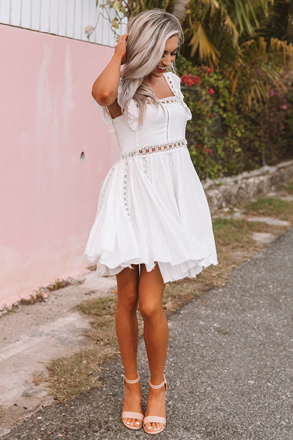 Tea In The Garden Lattice Trim Dress Tea In The Garden Lattice Trim Dress