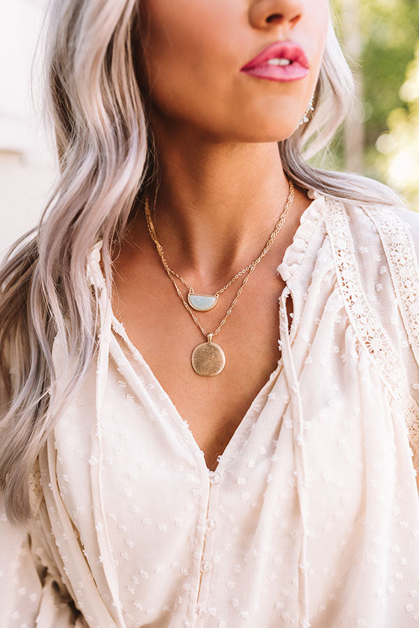 Laguna Surf Necklace In Mint
