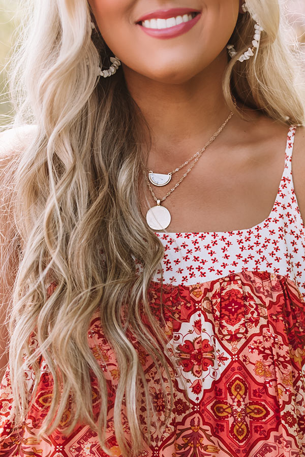 Laguna Surf Necklace In White