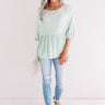 Maui Market Shift Top In Mint Image - 1