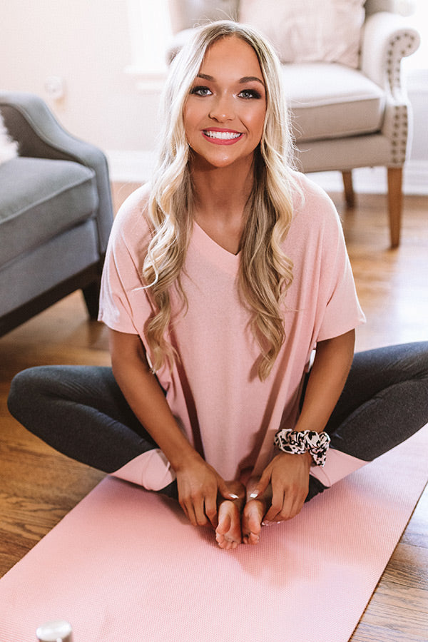 Sing Along Shift Top In Rose Quartz