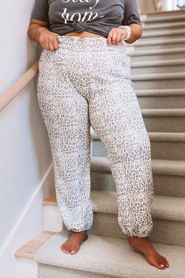 Perfectly Cozy Leopard Joggers • Impressions Online Boutique