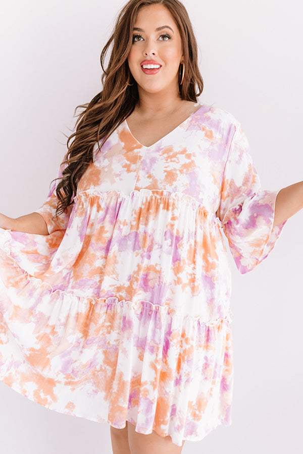 Color Story Tie Dye Shift Dress Curves Image - 4
