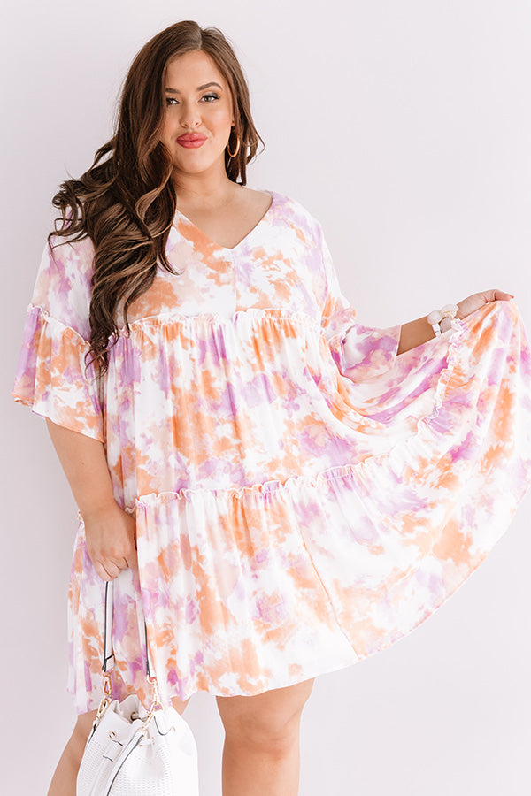 Color Story Tie Dye Shift Dress Curves Image - 3