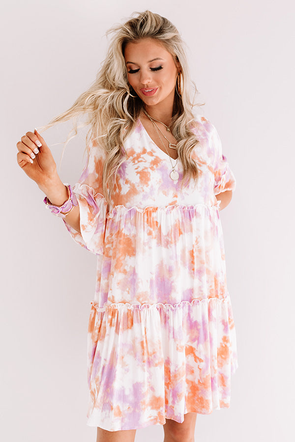 Color Story Tie Dye Shift Dress Image - 5