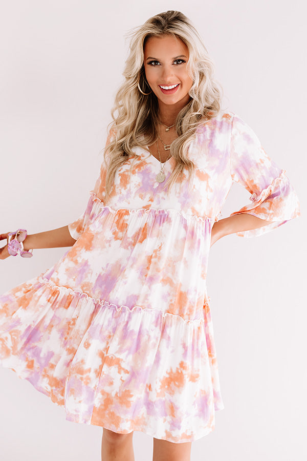 Color Story Tie Dye Shift Dress Image - 4