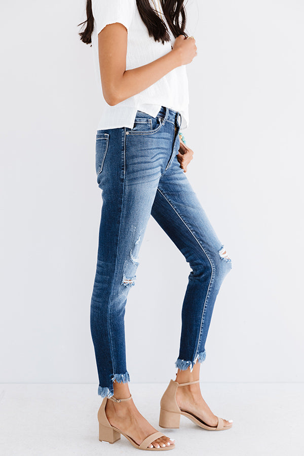 KanCan The Willow High Waist Distressed Ankle Skinny