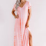 Portofino Party Tie Dye Maxi In Coral Image - 1