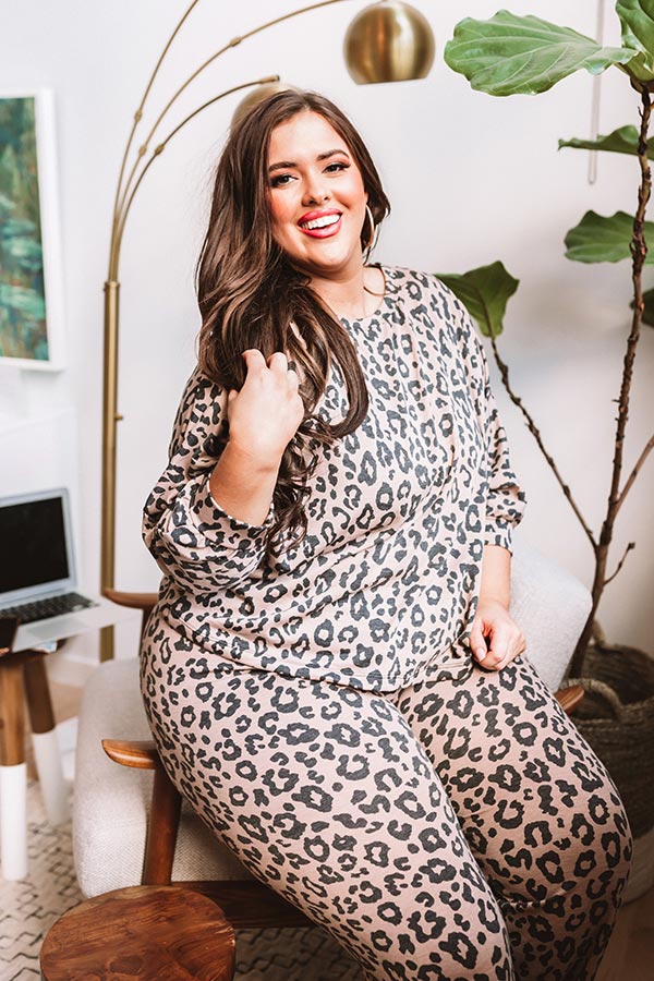 All For Love Leopard Top  Curves