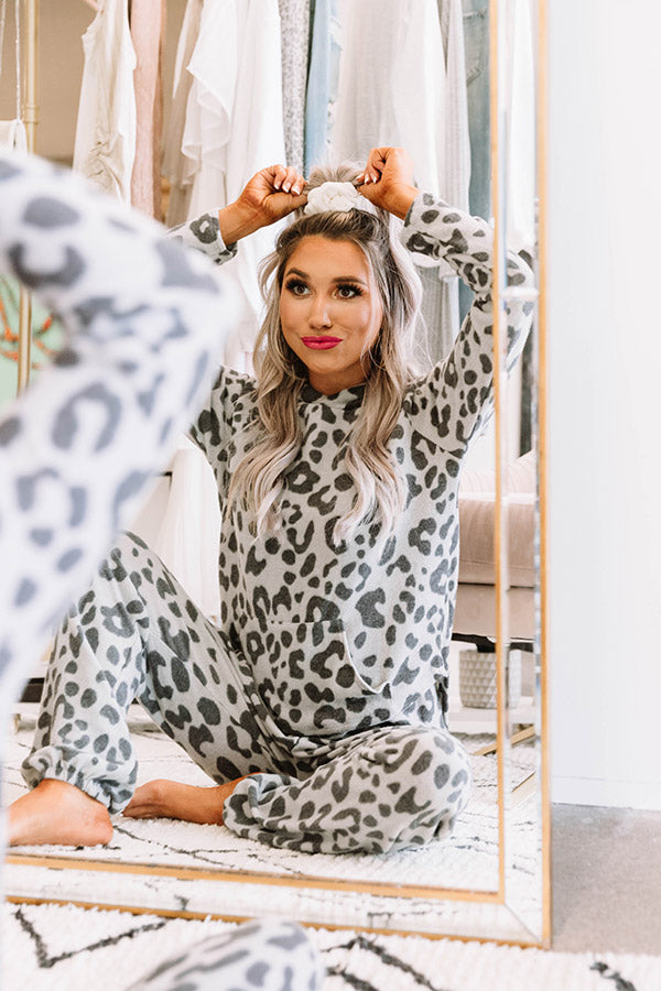 State Of Relaxation Leopard Hoodie