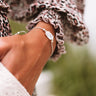 Kendra Scott Everlyne Silver Cord Friendship Bracelet in Ivory Mother-Of-Pearl Image - 1