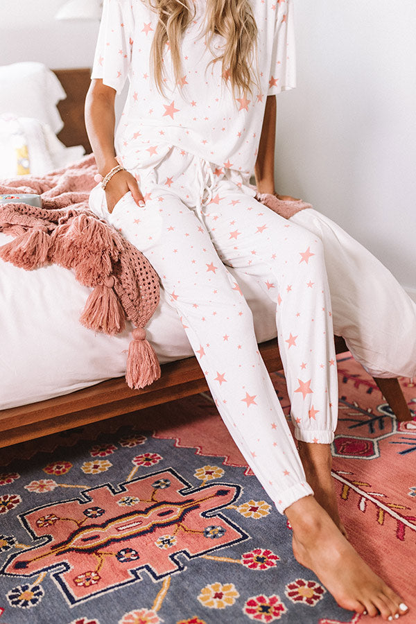 Turks And Cozy Joggers In Peach