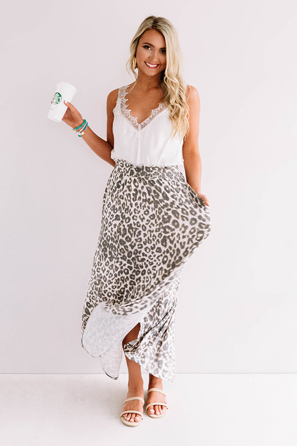 More To Love Leopard Skirt