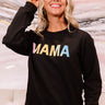 Colorful Mama Sweatshirt in Black Image - 1