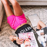 Above And Beyond Shorts In Hot Pink Image - 1