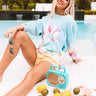 Around The Color Block Tie Dye Sweatshirt Image - 1