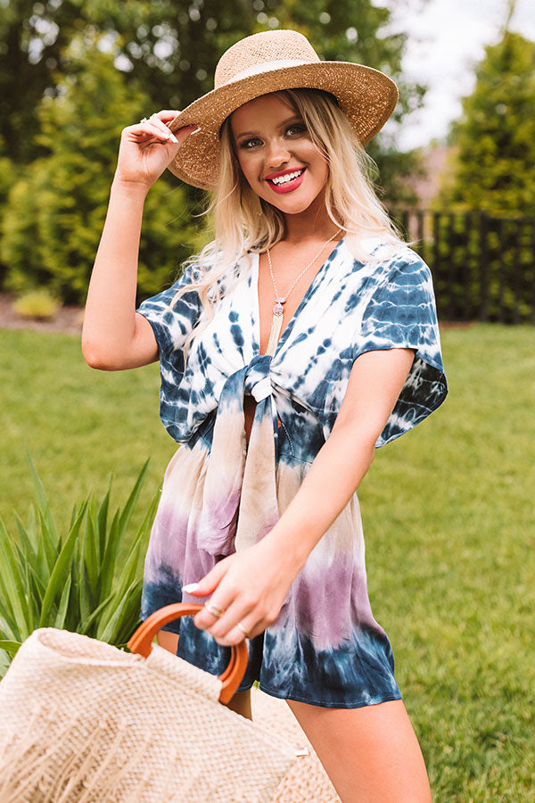 Surf gypsy tie outlet dye romper