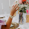 Kendra Scott Margot Vintage Gold Statement Cuff Bracelet in White Mix Image - 1