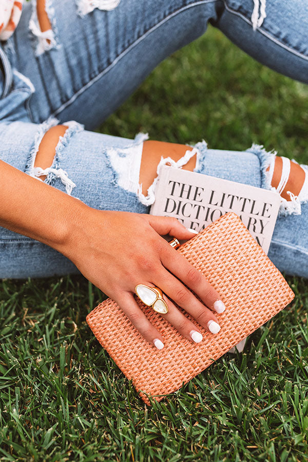 Kendra Scott Margot Vintage Gold Cocktail Ring in White Mix Image - 1