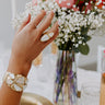 Kendra Scott Margot Vintage Gold Cocktail Ring in White Mix Image - 1