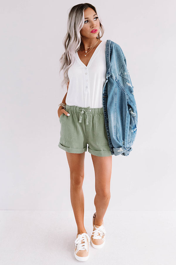 River Valley Henley Top in Ivory