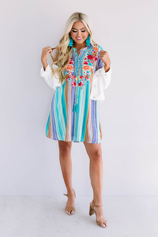 Wildflower Fabulous Embroidered Shift Dress