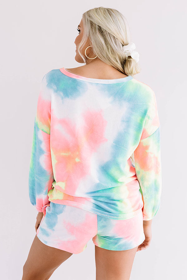 Laguna Beach Lounging Tie Dye Shift Tee   