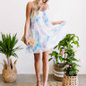 Daiquiris And Daydreams Watercolor Dress In Blue Image - 1