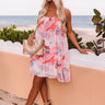 Daiquiris And Daydreams Watercolor Shift Dress In Pink Image - 1