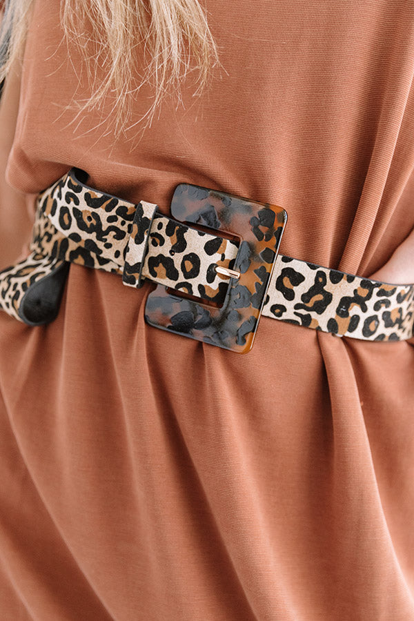 Center Of The Stage Leopard Belt