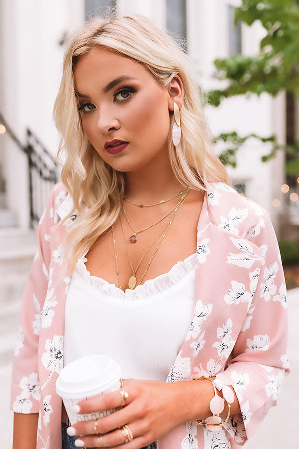 Tour Of Tahiti Earrings in Blush