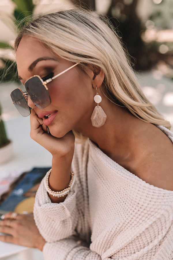 Brighton Bay Earrings in Latte