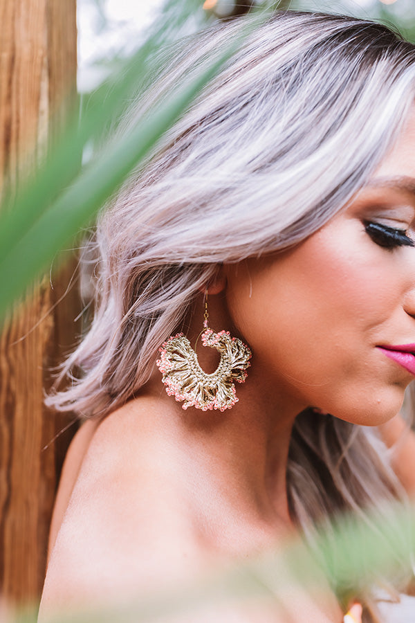 Valley Girl Earrings In Pink
