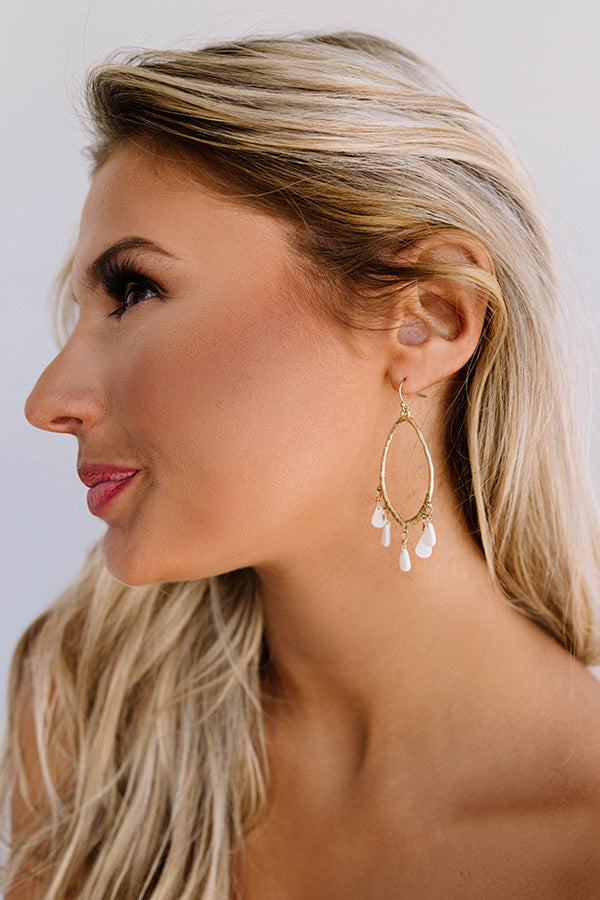 Late Night In Laguna Earrings In Ivory