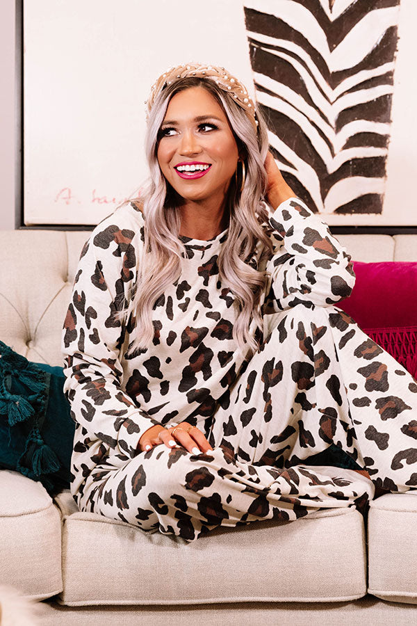 Mellow Morning Leopard Sweatshirt
