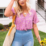 Paris Penthouse Floral Bodysuit in Orchid Image - 1