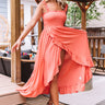 Coconut Cove Smocked Midi in Coral Image - 1