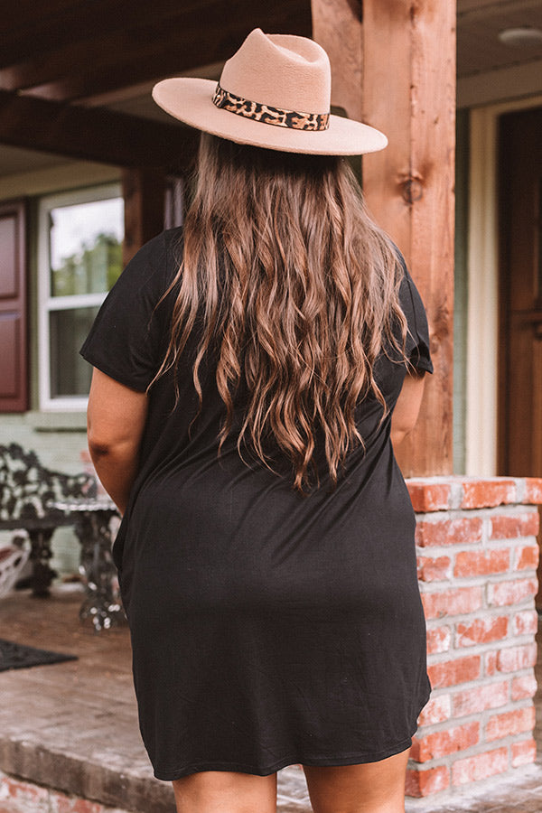plus size black t shirt dress Summertime Vibes T-Shirt Dress In Black Curves – Impressions Online Boutique